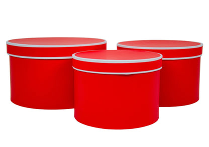 Set 3 Cutii Rotunde Diplomat pentru Flori "Flower" H13-H15