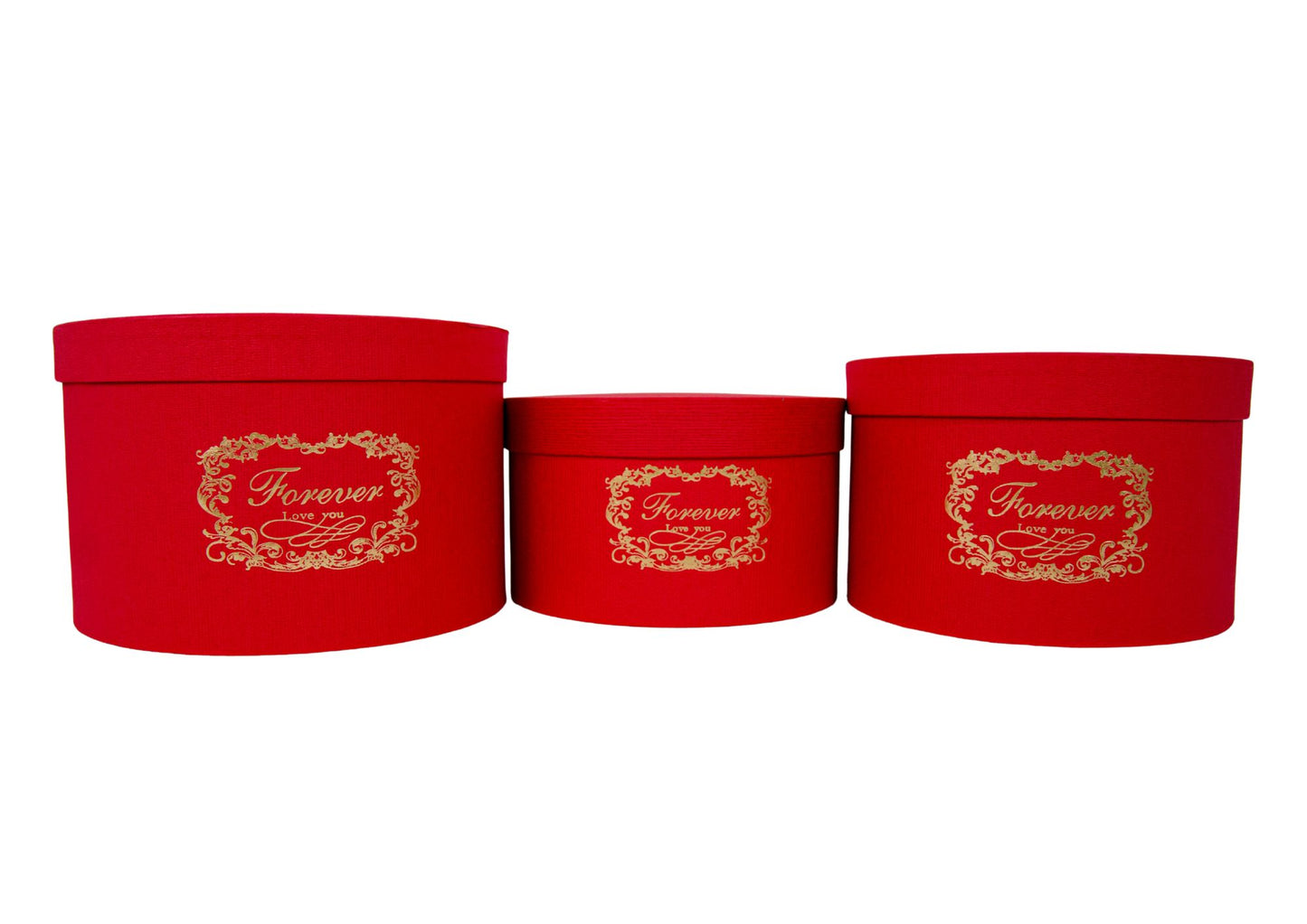 Set 3 Cutii pentru Aranjamente Florale "Forever Love You" H12-H16