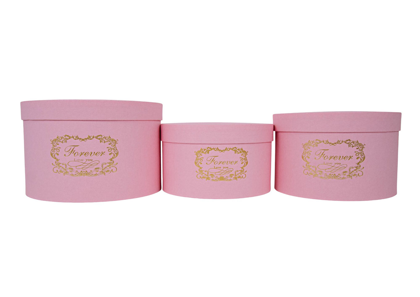 Set 3 Cutii pentru Aranjamente Florale "Forever Love You" H12-H16