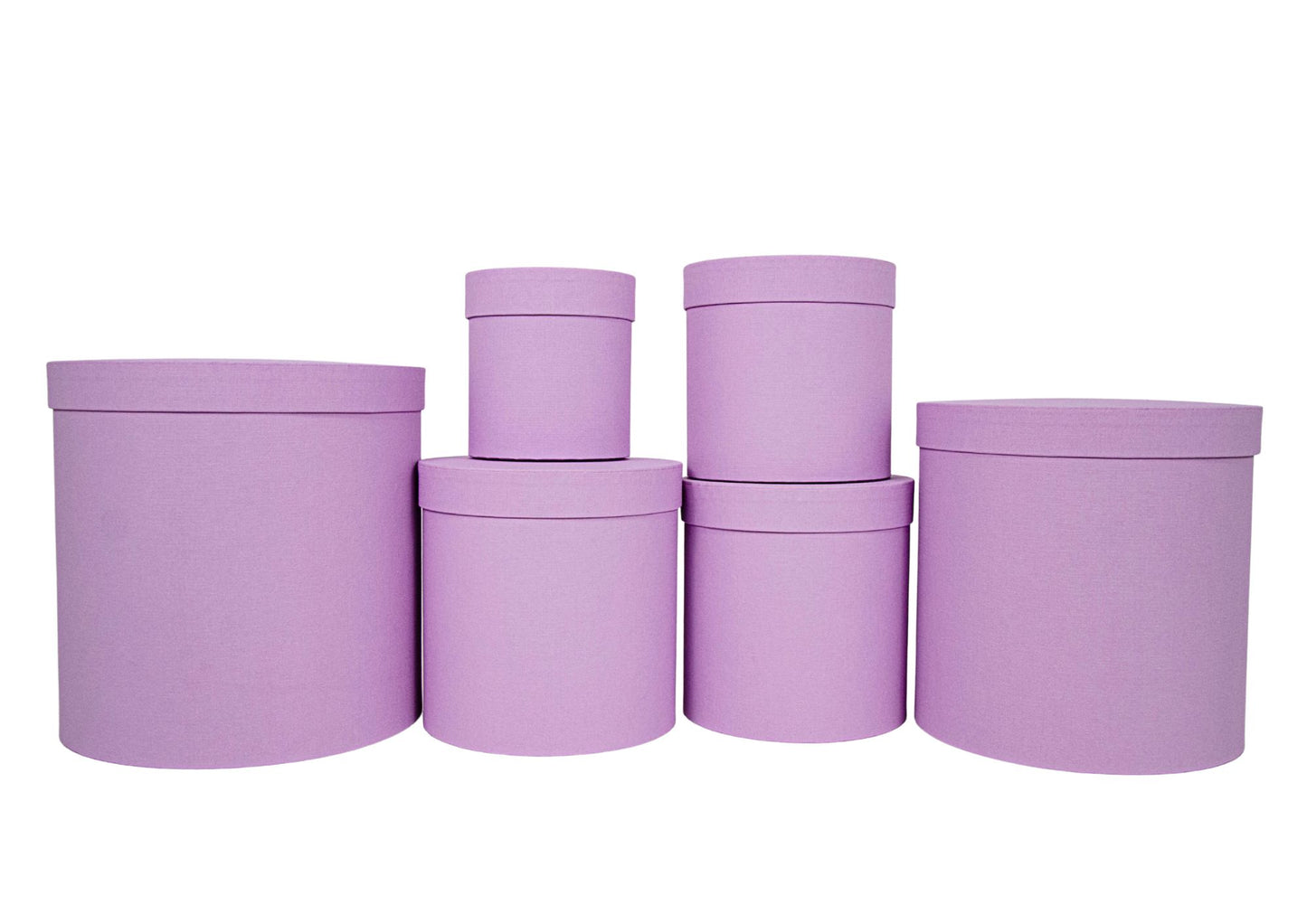 Set 6 Cutii Rotunde pentru Flori H12.5-H25