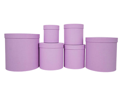 Set 6 Cutii Rotunde pentru Flori H12.5-H25