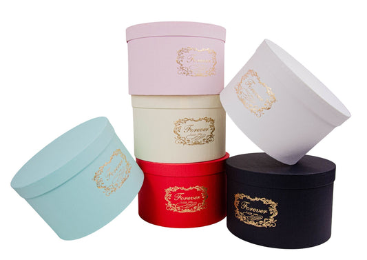 Set 3 Cutii pentru Aranjamente Florale "Forever Love You" H12-H16