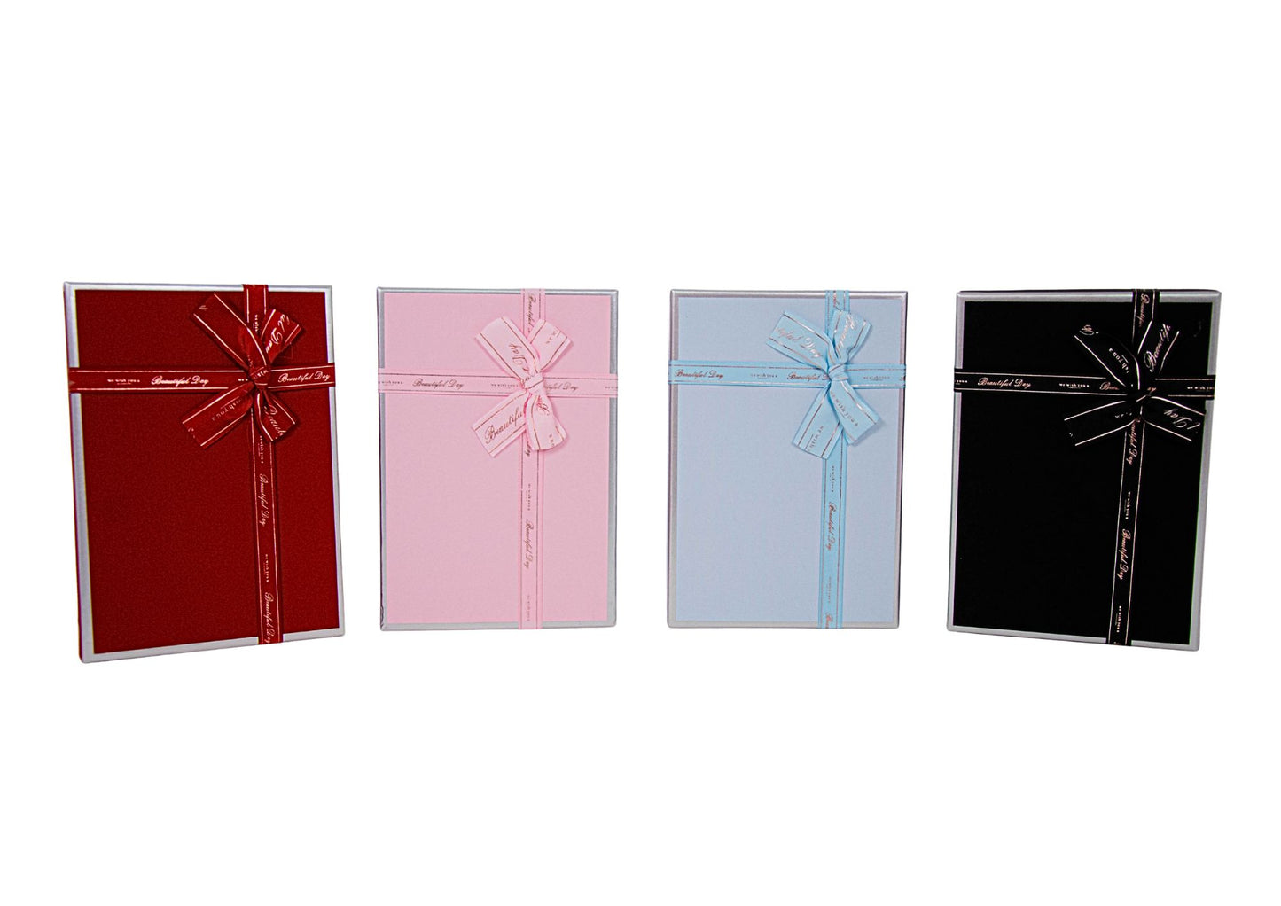 Set 3 Cutii Dreptunghi Tip Cadou cu Funda pentru Flori H6.5-9.5