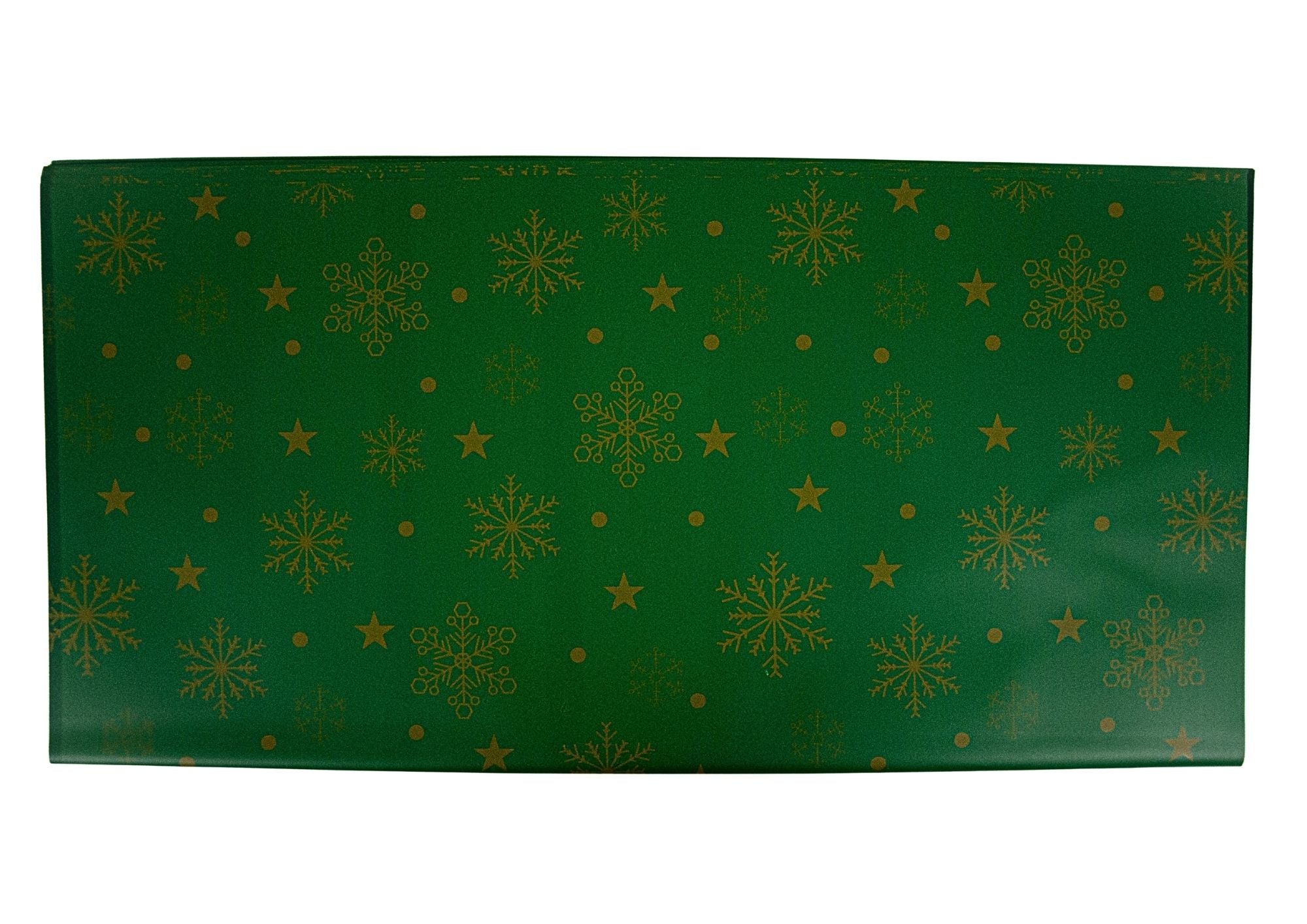 Folie Craciun cu Fulgi si Stele 57x57cm 20 buc/set