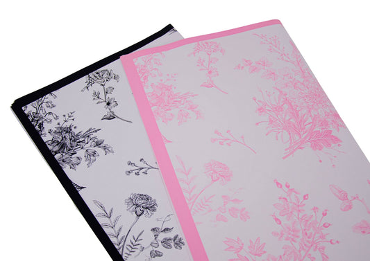 Celofan Patrat   Cu  Chenar si Flori Model 47