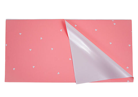 Folie Ambalaj cu Inimi 57x57cm 20 buc/set