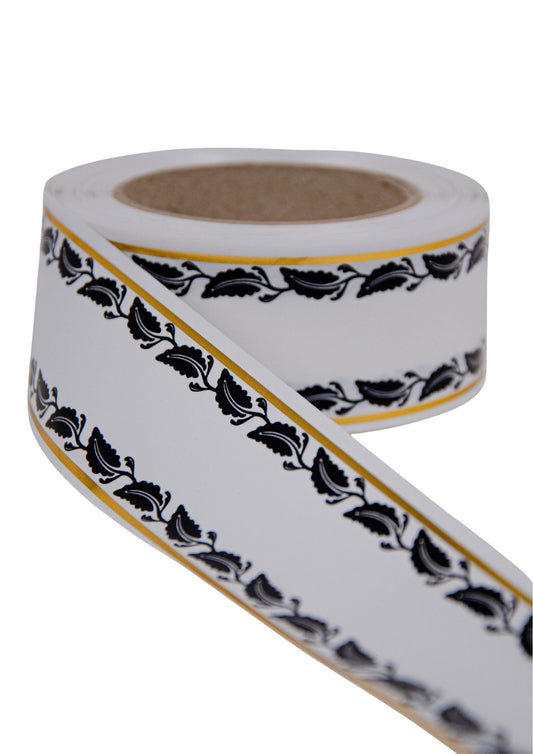 Panglica Funerara Cu Fir Auriu 5cm x 40m Model 11