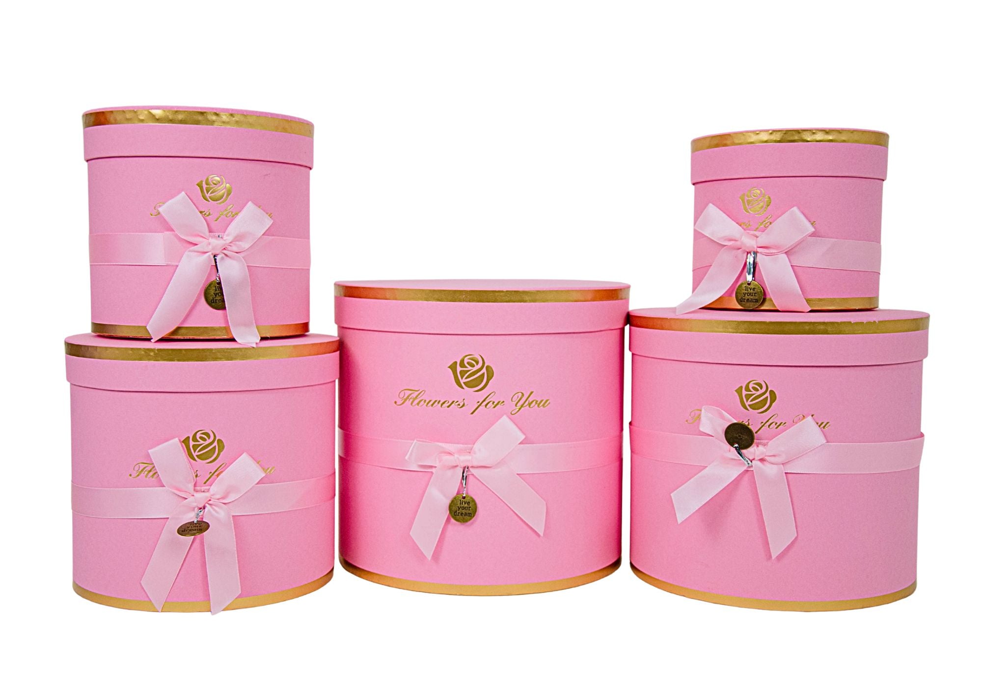 SET 5 CUTII ROTUNDE CU FUNDA