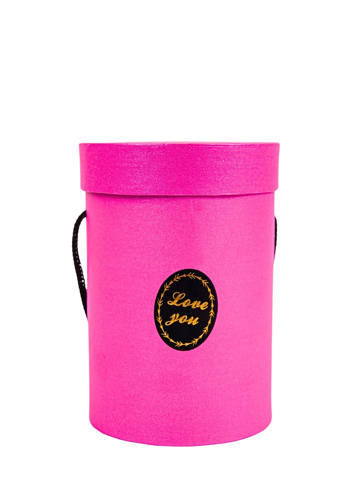 Cutie Rotunda Uni cu Inscriptie pentru Flori H16 cm