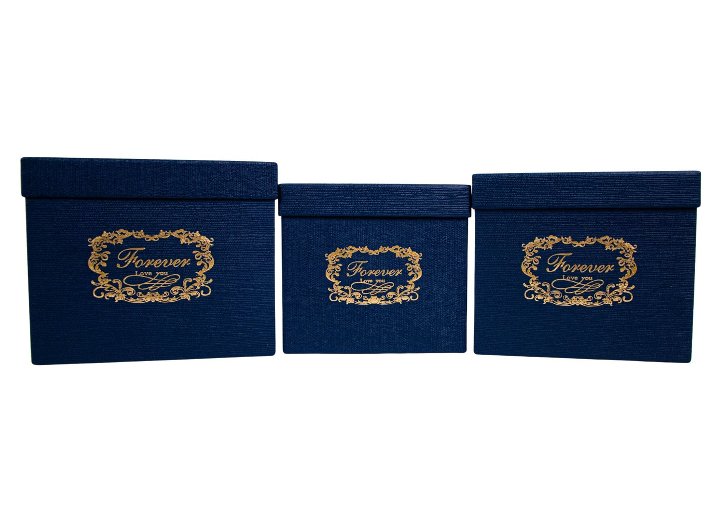 Set 3 Cutii Patrate cu Logo pentru Flori H16-H18