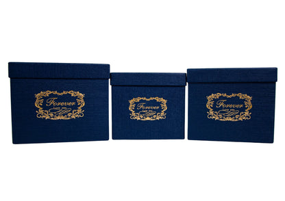 Set 3 Cutii Patrate cu Logo pentru Flori H16-H18