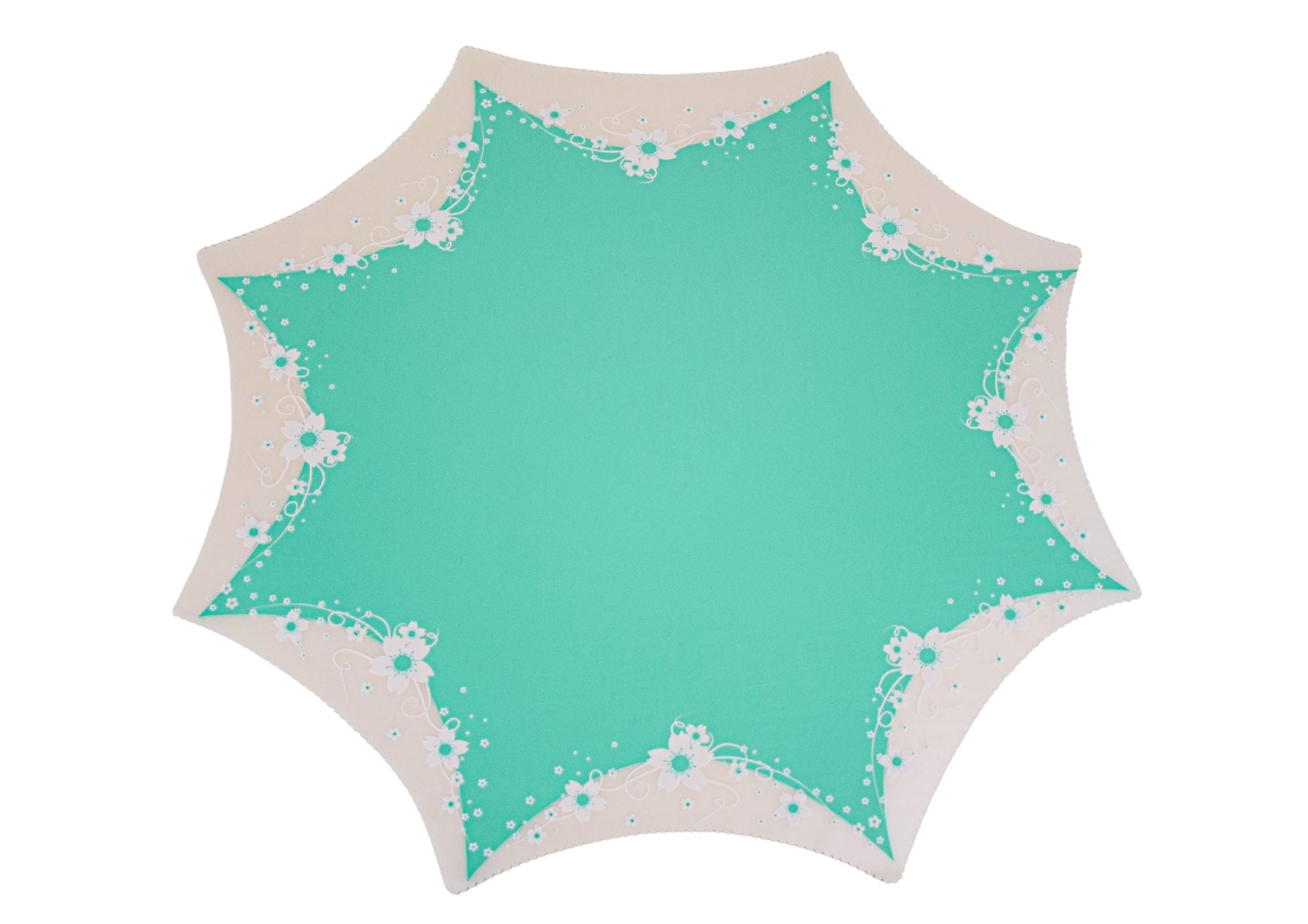 Folie Rotunda  Mata cu Model Floral pe Margine 53x52.5cm 18 buc/set