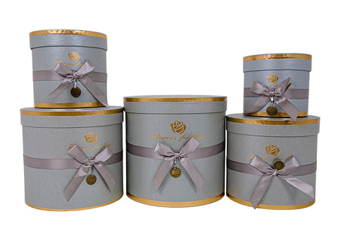 SET 5 CUTII ROTUNDE CU FUNDA