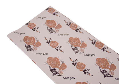 Celofan Patrat  Cu Trandafiri Model 43