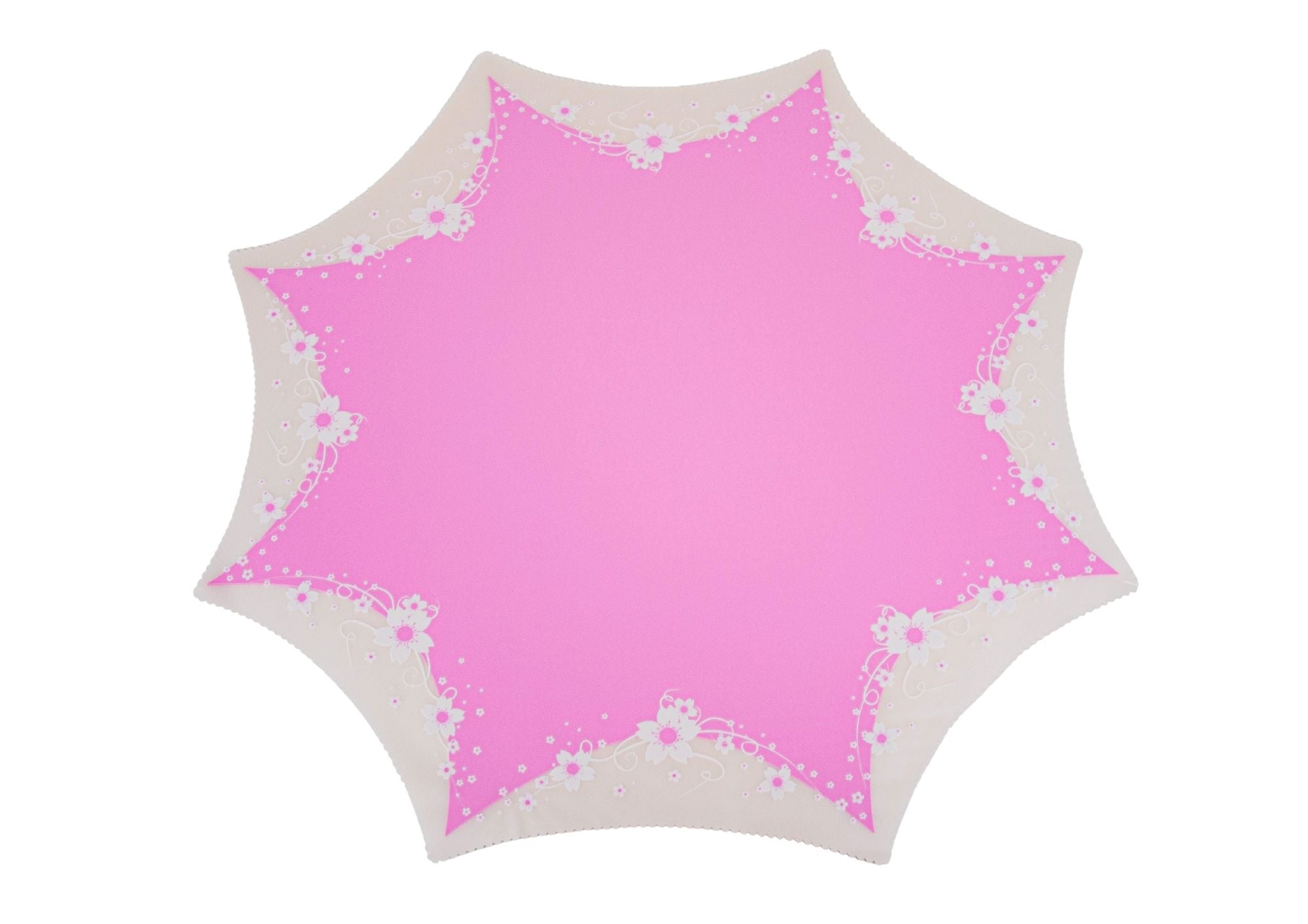 Folie Rotunda  Mata cu Model Floral pe Margine 53x52.5cm 18 buc/set