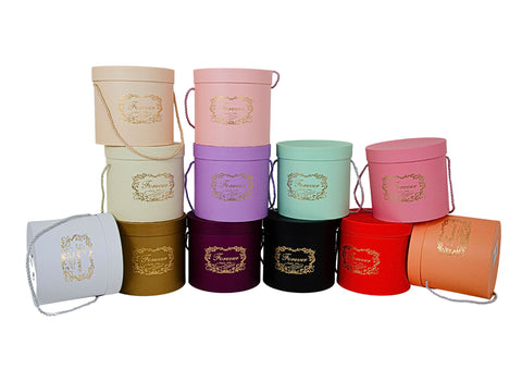 SET 3 CUTII ROTUNDE 18*17cm 15*14.5cm 13*12cm