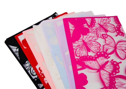 Celofan Premium  Cu  Fluturi  Mari 58x58