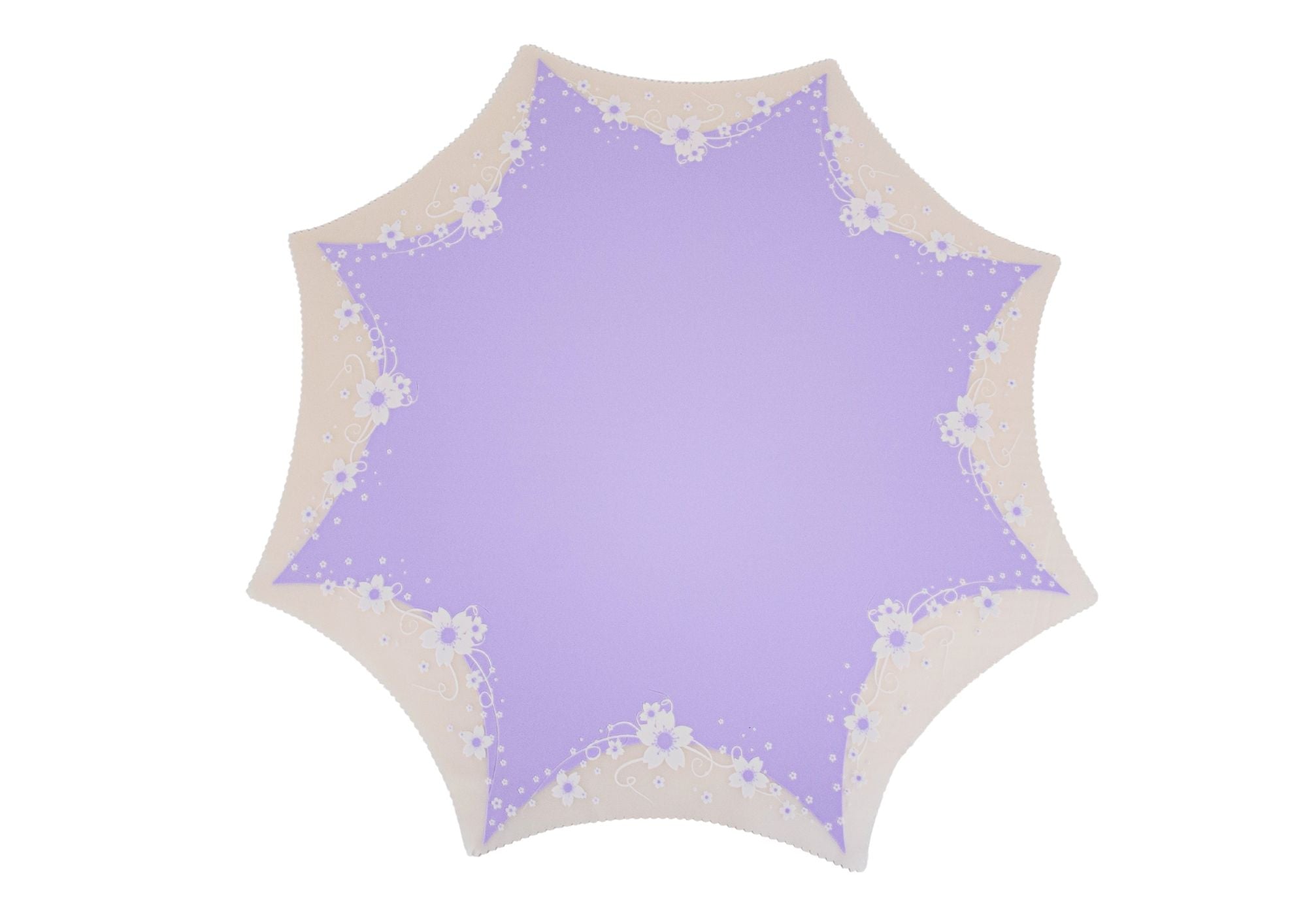 Folie Rotunda  Mata cu Model Floral pe Margine 53x52.5cm 18 buc/set