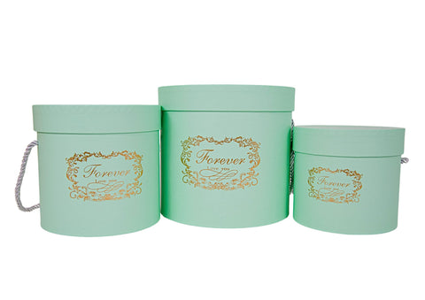 SET 3 CUTII ROTUNDE 18*17cm 15*14.5cm 13*12cm