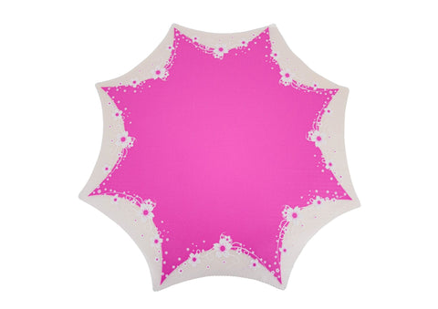 Folie Rotunda  Mata cu Model Floral pe Margine 53x52.5cm 18 buc/set