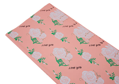 Celofan Patrat  Cu Trandafiri Model 43