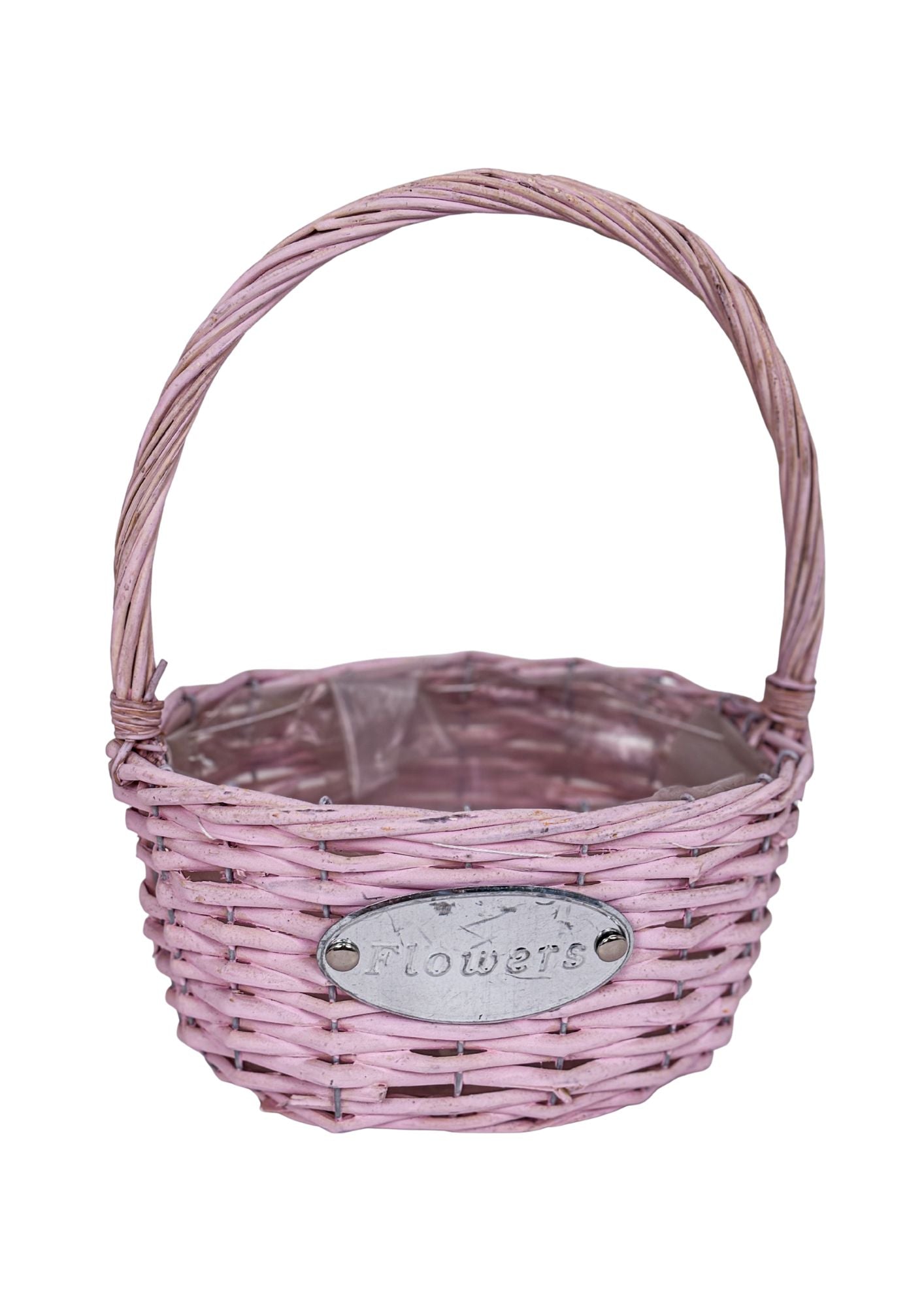 Cos din rachita oval cu o toarta