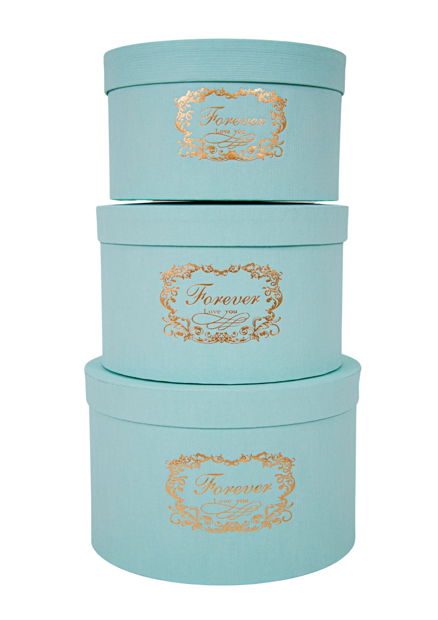 Set 3 Cutii pentru Aranjamente Florale "Forever Love You" H12-H16