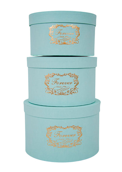 Set 3 Cutii pentru Aranjamente Florale "Forever Love You" H12-H16