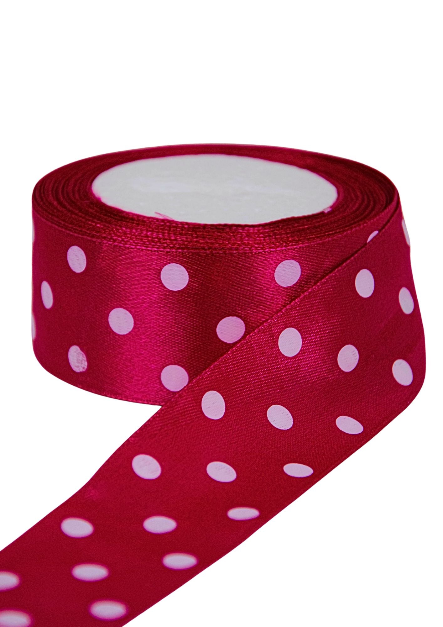 Panglica din satin cu buline 3,8 cm