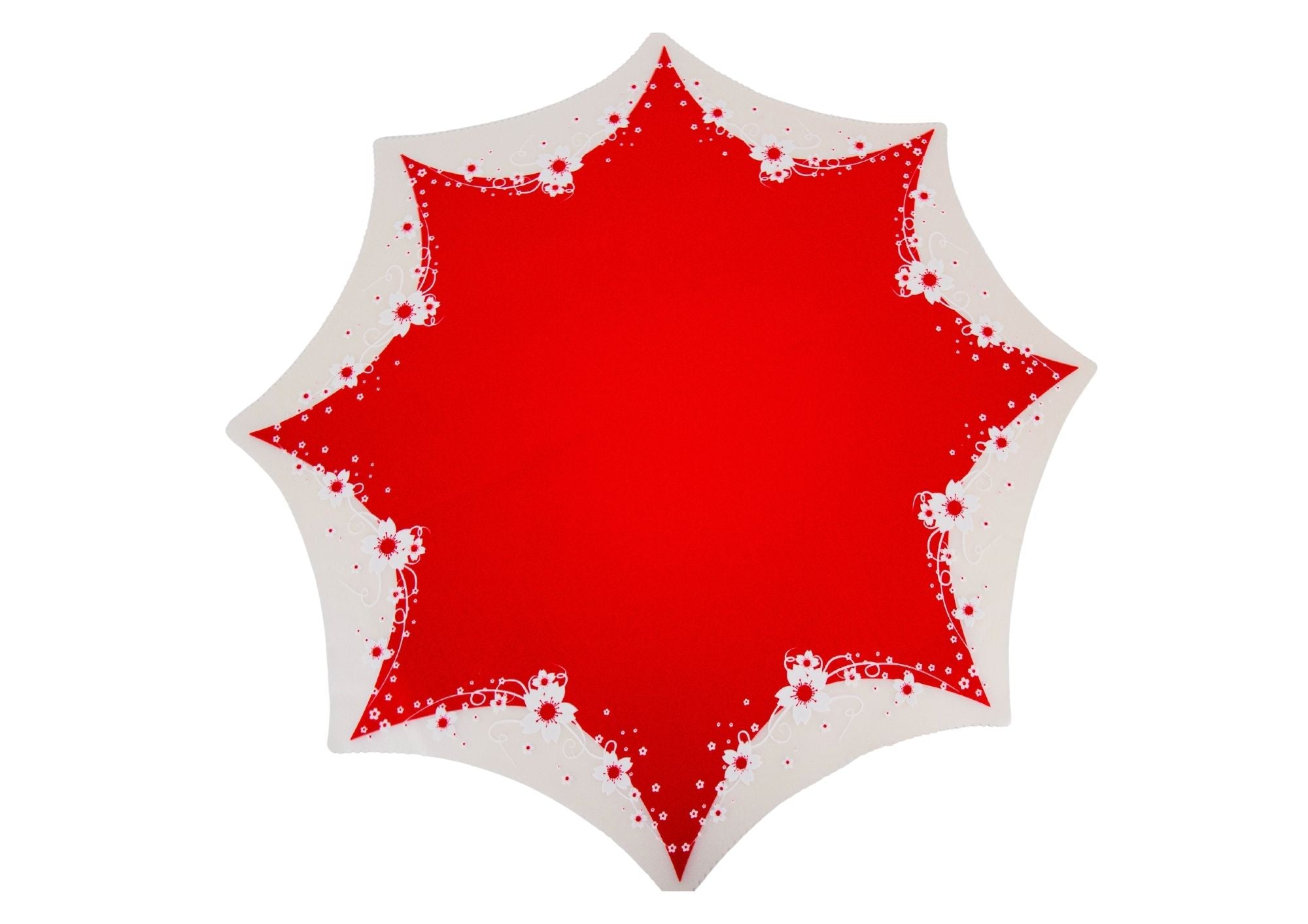 Folie Rotunda  Mata cu Model Floral pe Margine 53x52.5cm 18 buc/set