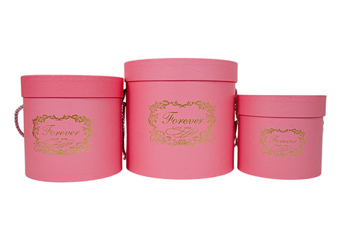 SET 3 CUTII ROTUNDE 18*17cm 15*14.5cm 13*12cm