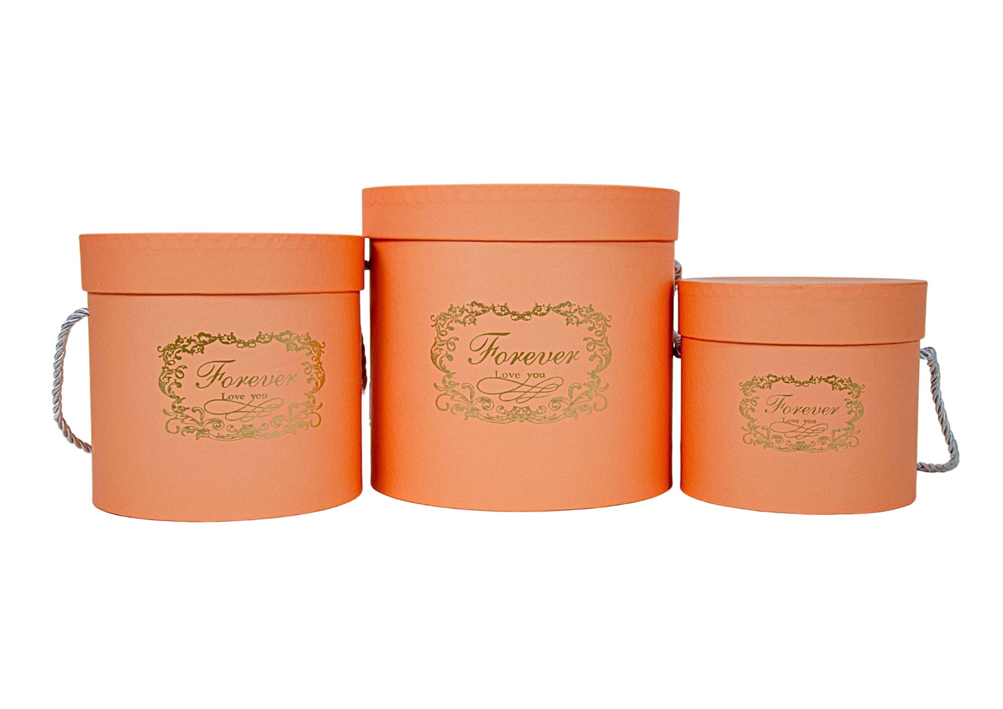 SET 3 CUTII ROTUNDE 18*17cm 15*14.5cm 13*12cm