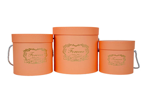 SET 3 CUTII ROTUNDE 18*17cm 15*14.5cm 13*12cm