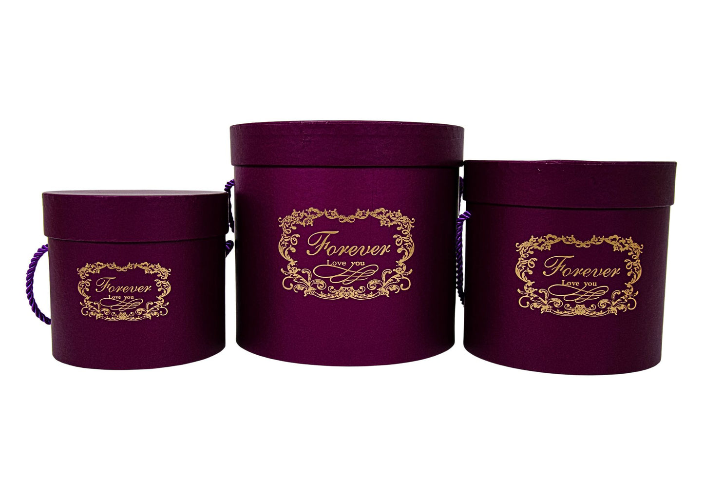 Set 3 Cutii Rotunde pentru Flori H12-H17