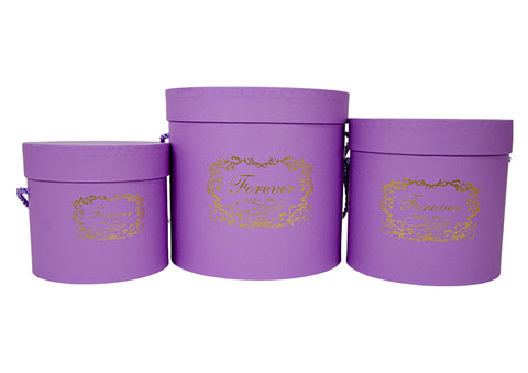 SET 3 CUTII ROTUNDE 18*17cm 15*14.5cm 13*12cm