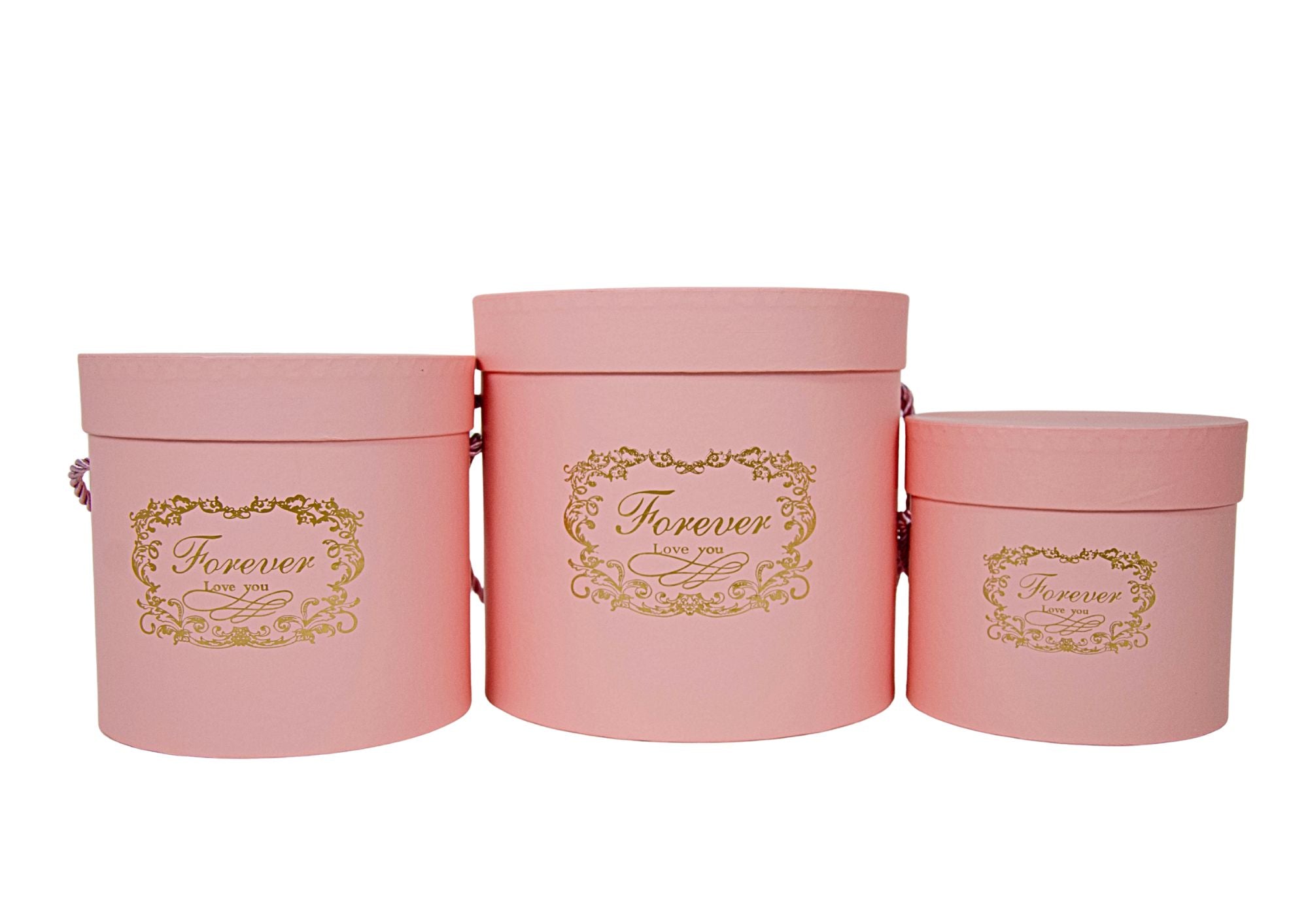 SET 3 CUTII ROTUNDE 18*17cm 15*14.5cm 13*12cm