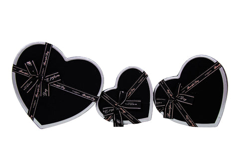 SET 3 CUTII INIMA TIP CADOU CU FUNDA