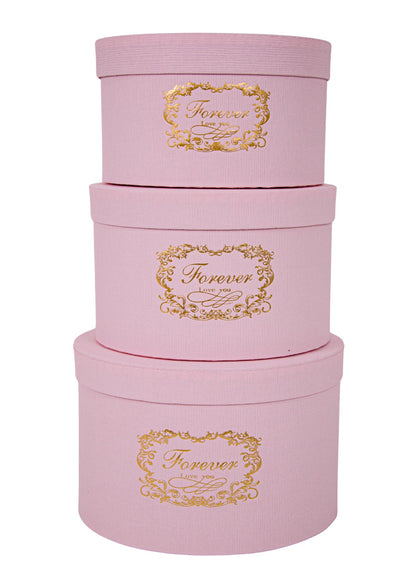 Set 3 Cutii pentru Aranjamente Florale "Forever Love You" H12-H16