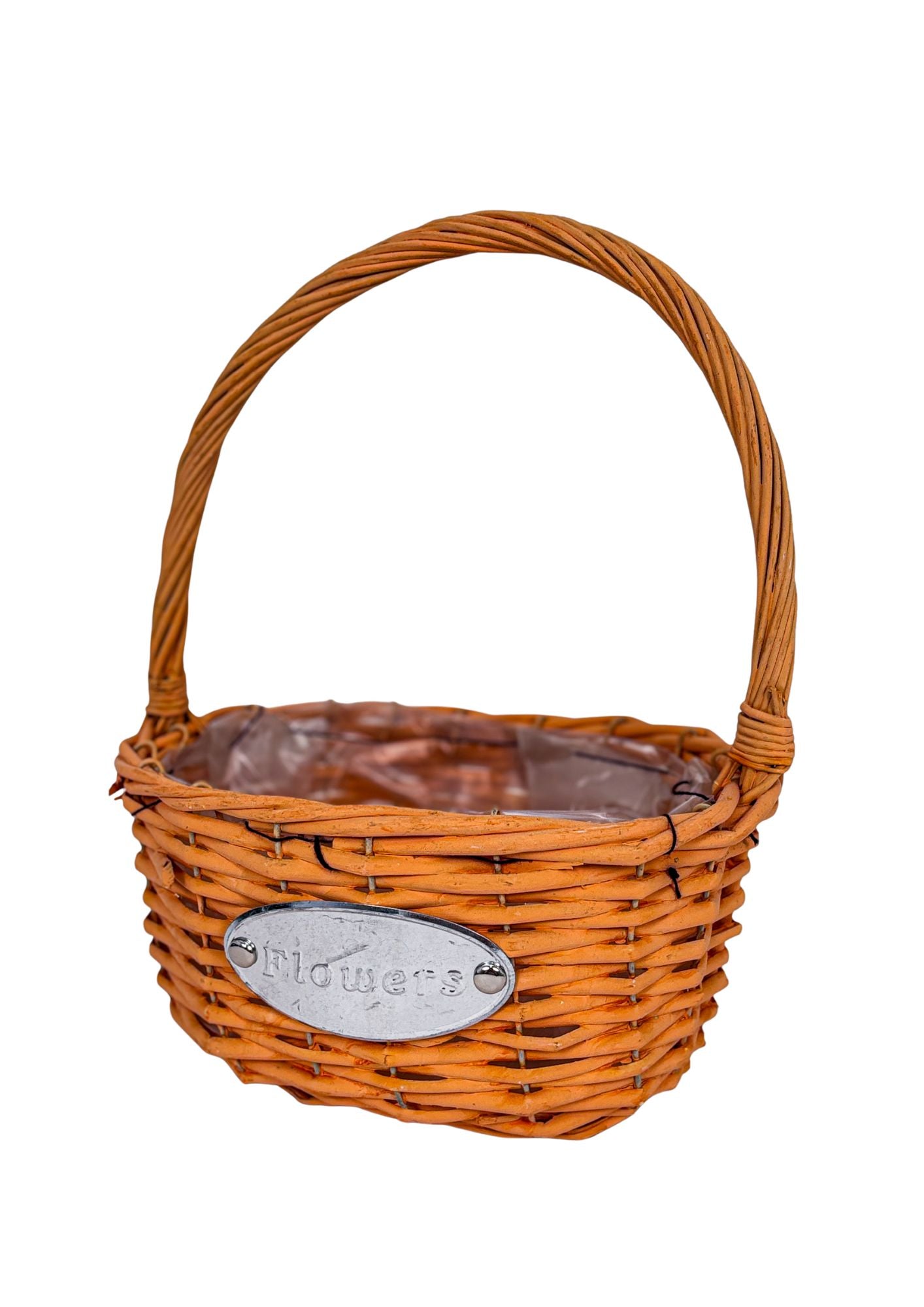 Cos din rachita oval cu o toarta