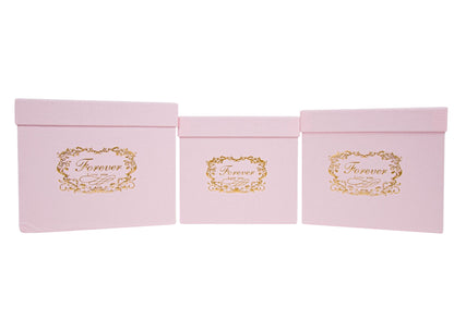 Set 3 Cutii Patrate cu Logo pentru Flori H16-H18