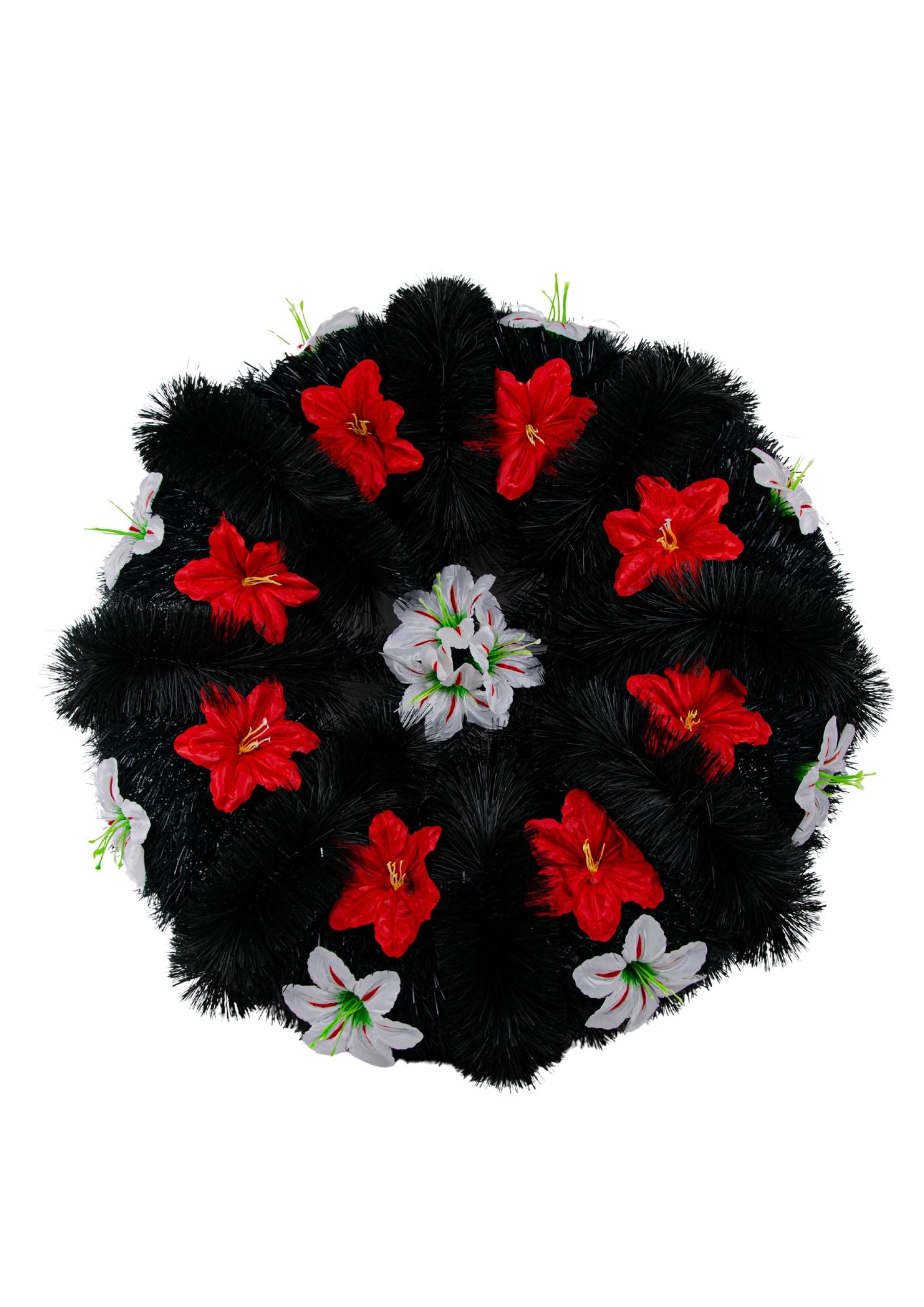 Coroana Funerara din Pin si Brad cu Flori D 95 cm