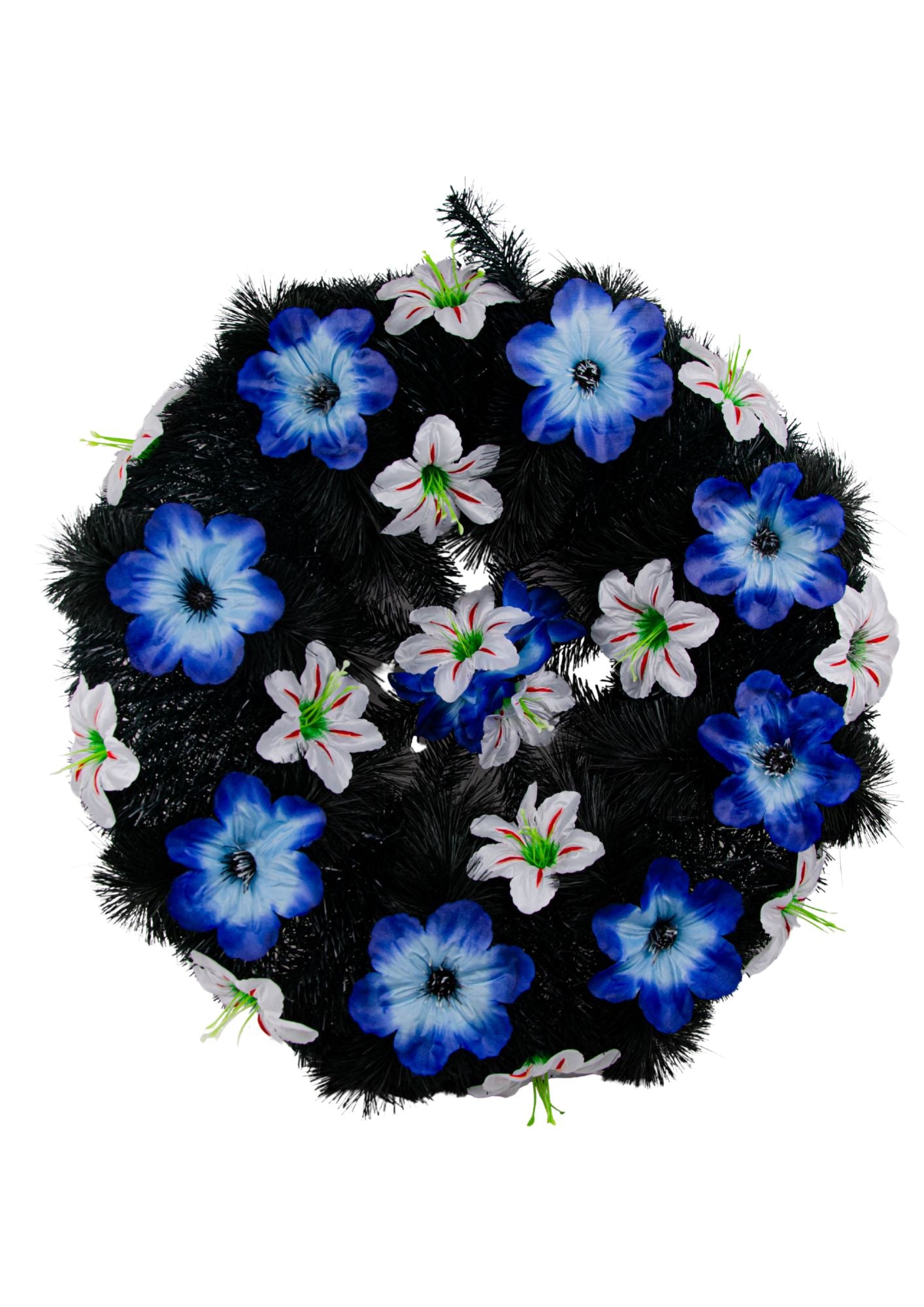 Coroana Funerara din Pin si Brad cu Flori D 95 cm