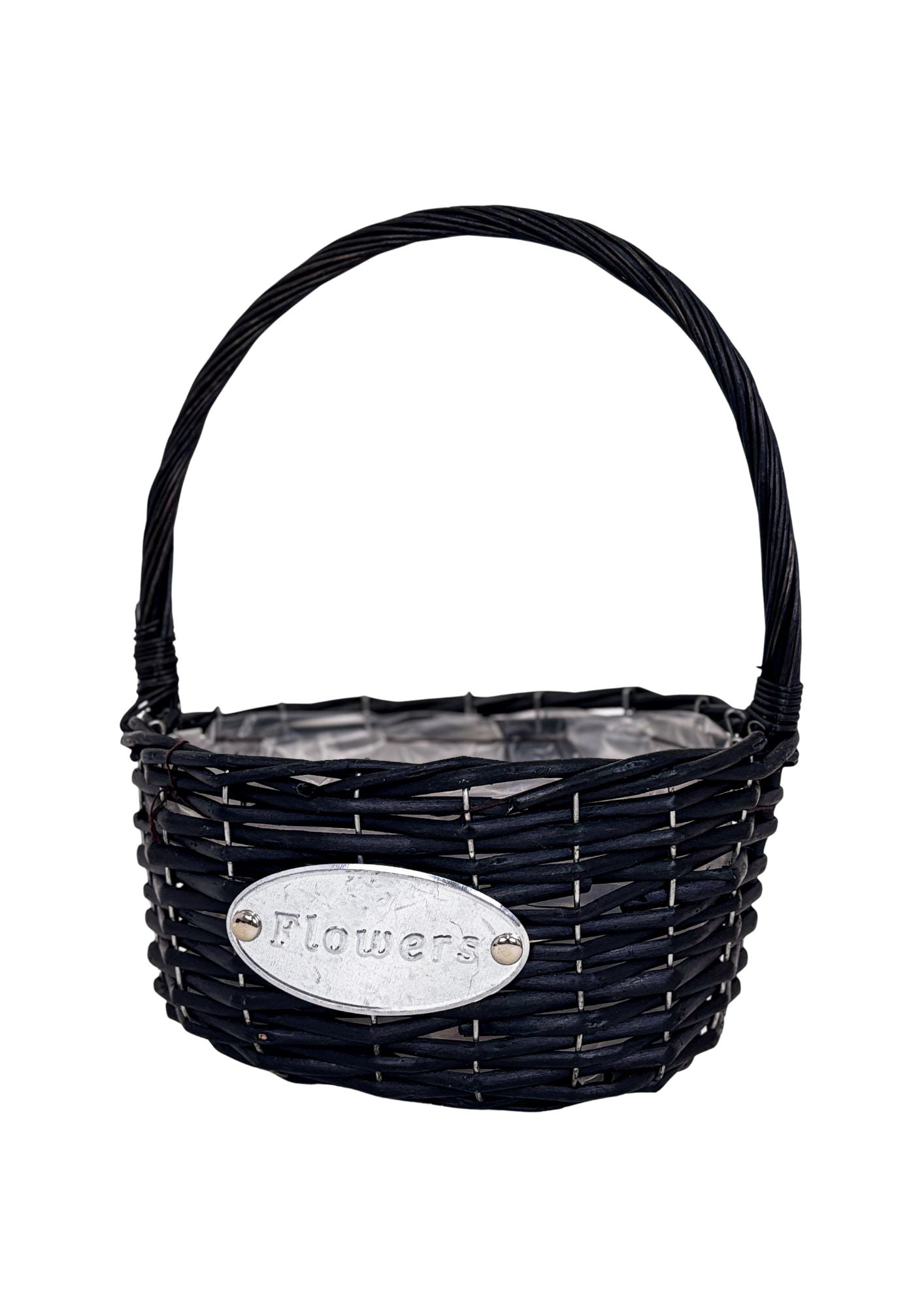 Cos din rachita oval cu o toarta