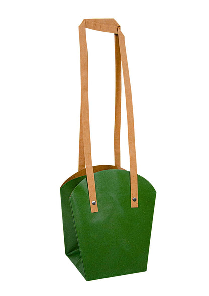 Set 10 pungi din hartie, toarta inalta, uni, mare H 20