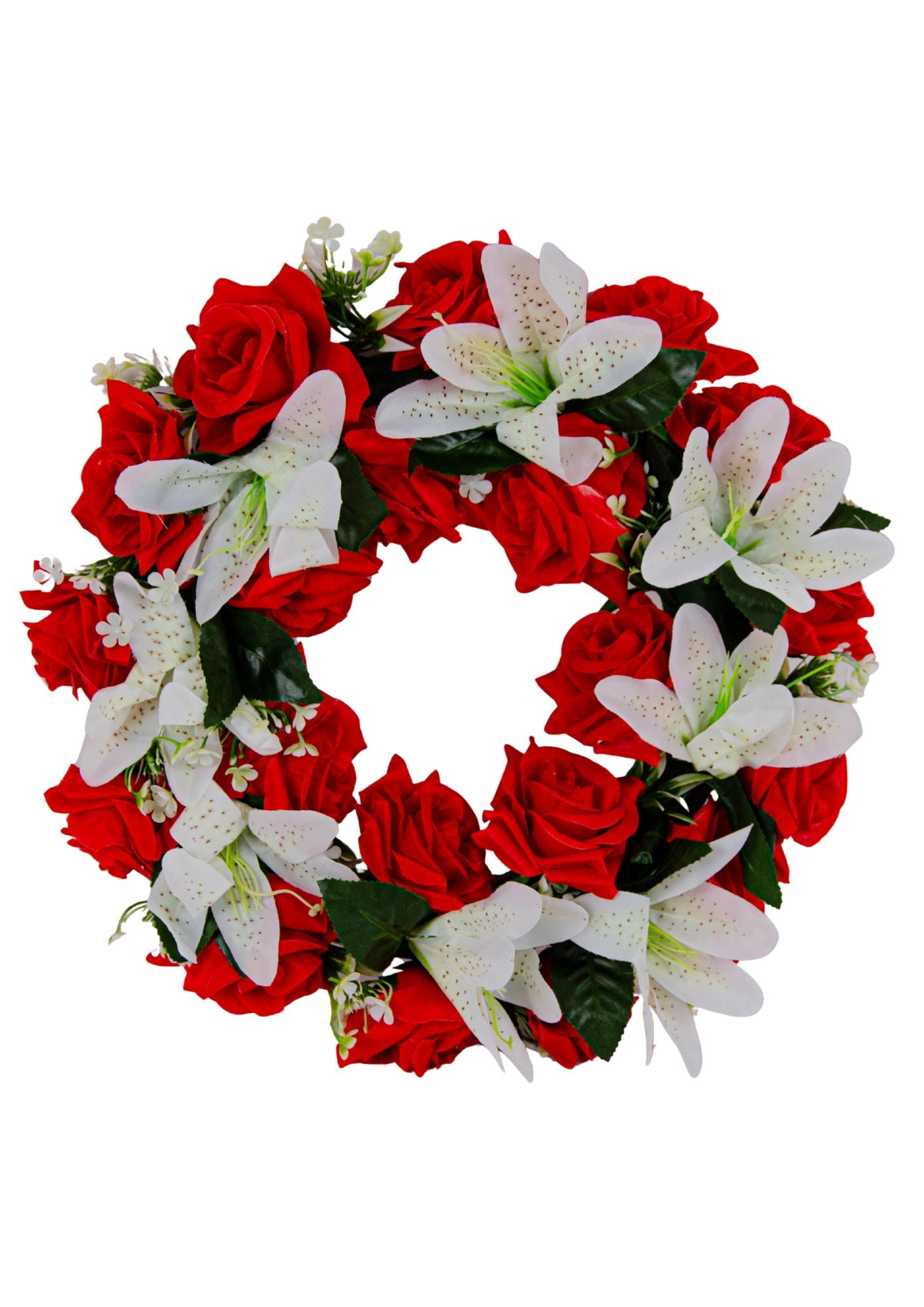 Coronita cu Flori  Trandafiri /Crin 38cm