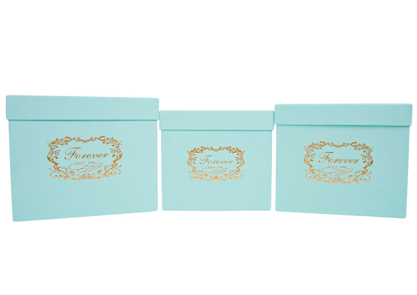 Set 3 Cutii Patrate cu Logo pentru Flori H16-H18