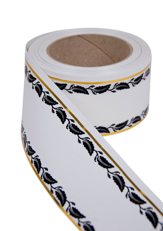 Panglica Funerara cu Fir Auriu 6cm x 40m Model 29