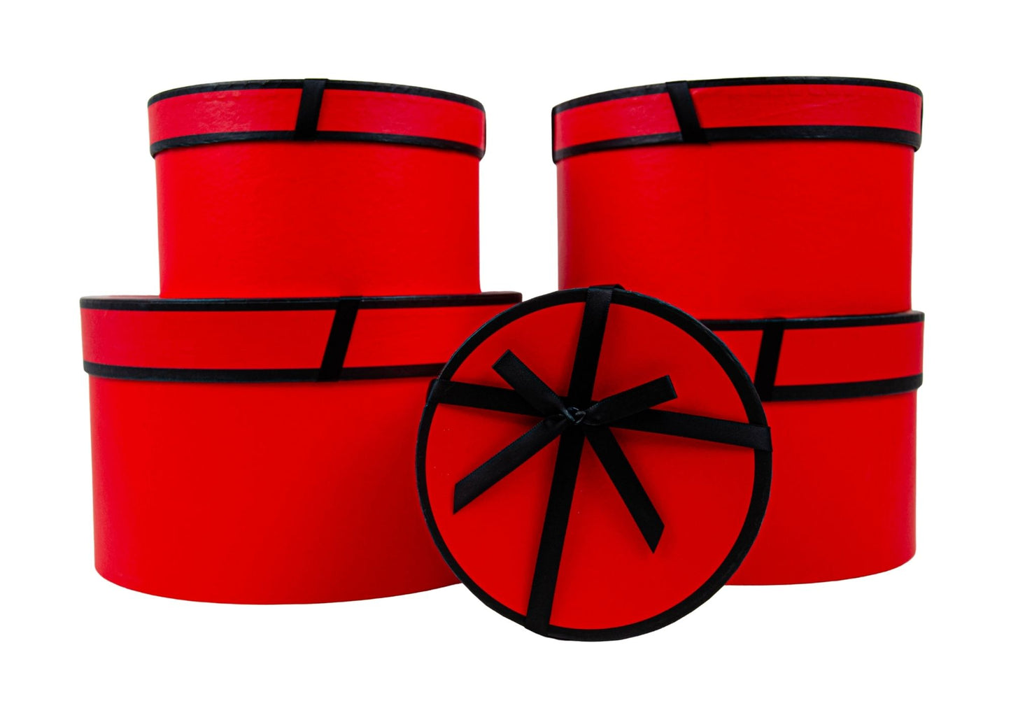 Set 5 Cutii Rotunde Diplomat cu Funda pentru Flori H9-H15