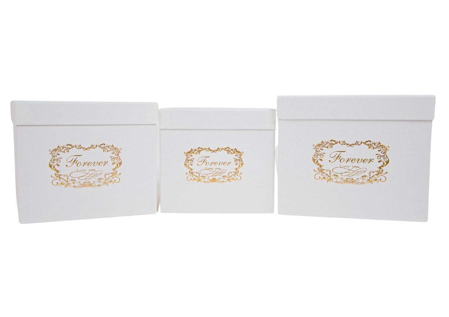 Set 3 Cutii Patrate cu Logo pentru Flori H16-H18