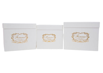 Set 3 Cutii Patrate cu Logo pentru Flori H16-H18